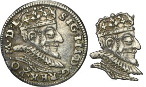 Sigismund III Vasa, 3 Groschen Vilnius 1591 - leaves