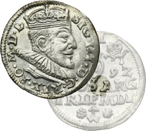 Sigismund III Vasa, 3 Groschen Vilnius 1592 -UNLISTED, no dot after GROS