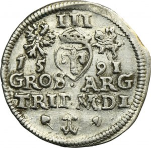 Sigismund III Vasa, 3 Groschen Vilnius 1591