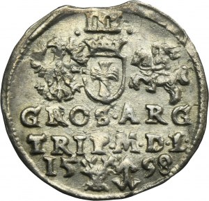 Sigismund III Vasa, 3 Groschen Vilnius 1598 - RARE