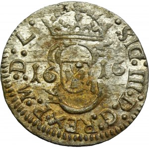 Sigismund III Vasa, Schilling Vilnius 1616 - Trilner