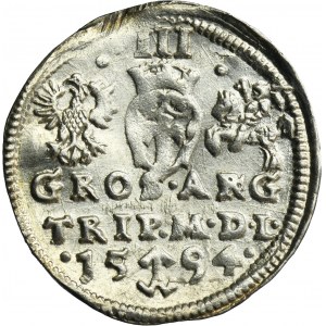 Sigismund III Vasa, 3 Groschen Vilnius 1594