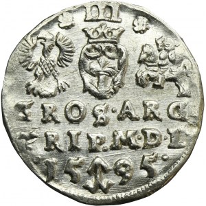 Sigismund III Vasa, 3 Groschen Vilinius 1595