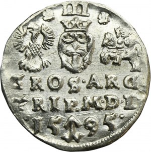 Sigismund III Vasa, 3 Groschen Vilinius 1595