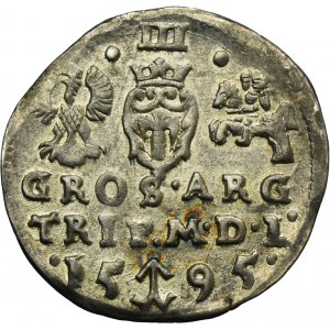 Sigismund III Vasa, 3 Groschen Vilinius 1595