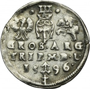 Sigismund III Vasa, 3 Groschen Vilinius 1596