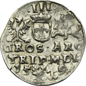 Sigismund III Vasa, 3 Groschen Vilnius 1598 - RARE