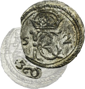 John II Casimir, 2 Denarius Vilnius 1652 - RARE