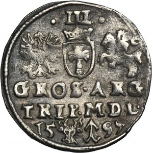 Sigismund III Vasa, 3 Groschen Vilinius 1597