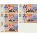 Zestaw, 20 złotych 2021 - L. Kaczyński - (5 szt.)