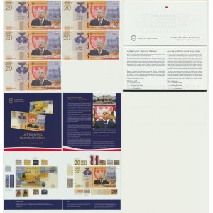 Zestaw, 20 złotych 2021 - L. Kaczyński - (5 szt.)