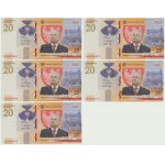 Zestaw, 20 złotych 2021 - L. Kaczyński - (5 szt.)