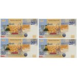Zestaw, 20 złotych 2021 - L. Kaczyński - (4 szt.)