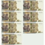 Zestaw, 20 złotych 2022 - Ochrona Polskiej Granicy Wschodniej - (5 szt.)