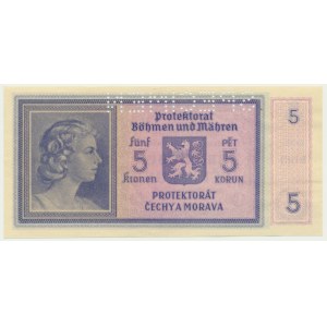 Bohemia and Moravia, 5 Korun (1940) - SPECIMEN -