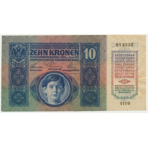 Czechoslovakia, 10 Haleřu on 10 Korun 1919