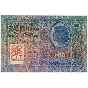 Czechoslovakia, 1 Koruna on 100 Korun 1919