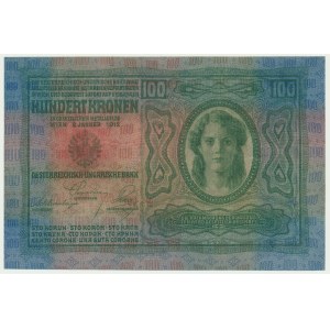 Czechoslovakia, 1 Koruna on 100 Korun 1919