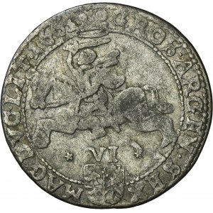 John II Casimir, 6 Groschen Vilnius 1665 TLB - IOAN
