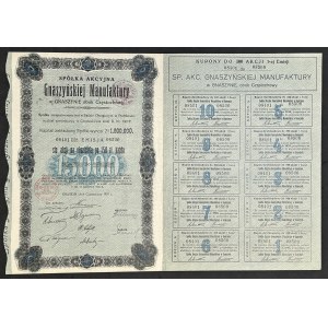 Spółka Akcyjna Gnaszyńskiej Manufaktury w Gnaszynie, 100 x 150 zł 1932