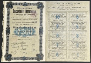 Joint Stock Company of Gnaszyn Manufaktura in Gnaszyn, 50 x 150 zloty 1932