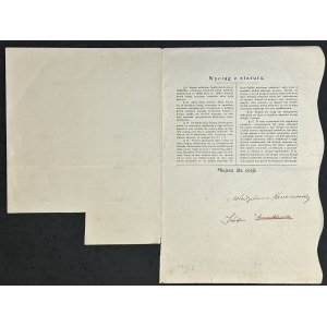 Fabryka Maszyn, Odlewni Żelaza i Metali Bracia Kanczewscy S.A., 1.000 mkp 1921