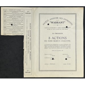 Składy Towarowe Warrant S.A., 5 x 10.000 mkp, Emisja I