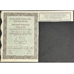 Warszawskie Towarzystwo Kopalń Węgla i Zakładów Hutniczych S.A., 100 zł, 500 zł i 1.000 zł 1929 - zestaw 3 szt.