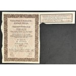 Warszawskie Towarzystwo Kopalń Węgla i Zakładów Hutniczych S.A., 100 zł, 500 zł i 1.000 zł 1929 - zestaw 3 szt.