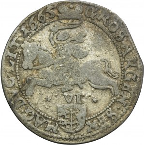 John II Casimir, 6 Groschen Vilnius 1665 TLB - IOAN - UNLISTED