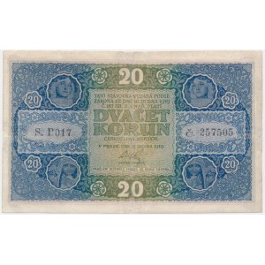 Czechoslovakia, 20 Korun 1919