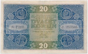 Czechoslovakia, 20 Korun 1919