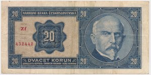 Czechoslovakia, 20 Korun 1926