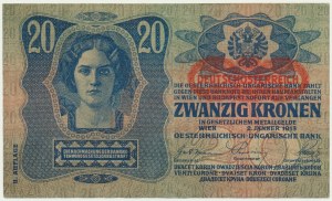 Austria, 20 Kronen 1913