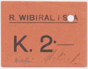 Kraków, R. Wibiral i Ska, 2 korony 1919 - BARDZO RZADKI