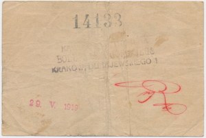 Krakow, Boleslaw Gorski Central Café, 1 crown 1919