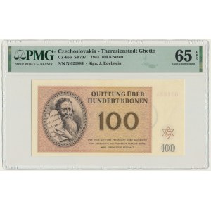 Czechoslovakia (Theresienstadt Ghetto), 100 Kronen 1943 - PMG 65 EPQ