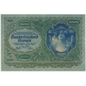 Austria, 100.000 Kronen 1922