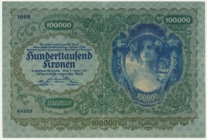Austria, 100.000 Kronen 1922