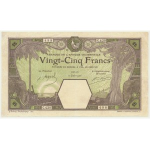 France, French West Africa, 25 Francs 1926