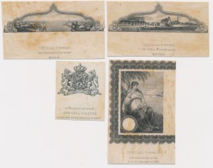 Netherlands Antilles, Curacau, American Bank Note Company, proofs of banknote elements 1943