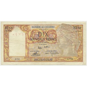 Algeria, 10 Noveaux Francs 1961