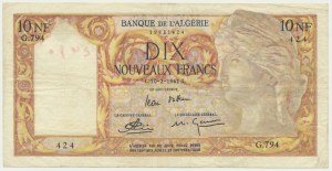 Algeria, 10 Noveaux Francs 1961