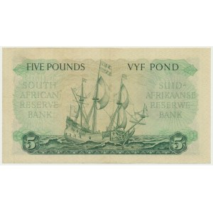 South Africa, 5 Pounds 1952 - Afrikaans - Englsih