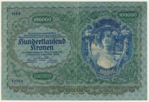 Autriche, 100 000 couronnes 1922