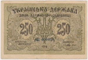 Ukraine, 250 escarboucles 1918