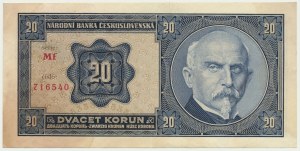 Czechoslovakia, 20 Korun 1926