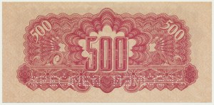 Czechoslovakia, 500 Korun (1945) on 500 Czechoslovak Korun 1941 - SPECIMEN -