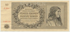 Bohemia & Moravia, 50 Korun 1944 - SPECIMEN -