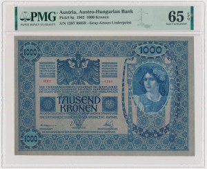 Austria, 1.000 Kronen 1902 - PMG 65 EPQ